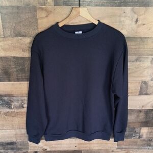 Vintage Coast Guard Military Issued Crew Neck Navy Blue Sweatshirt Sz Med Men